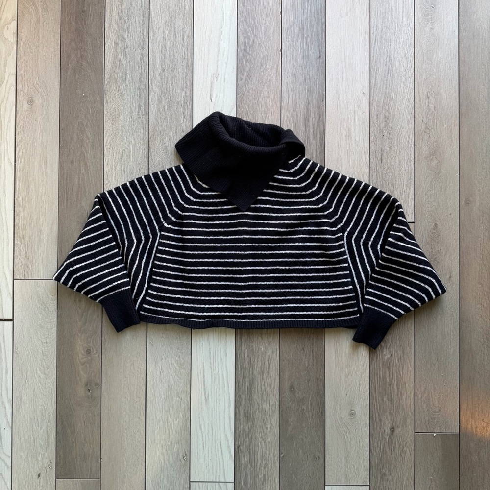 Allsaints Maddie Cropped Wool-Blend Sweater - Picture 3 of 8